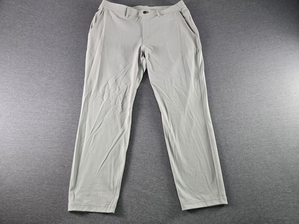 Public Rec Pants Mens 34x30 Gray Slim Fit Stretch Chino Casual Pockets Travel